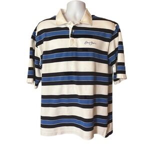 Sean John Striped Polo Size XL Blue/White Stripes